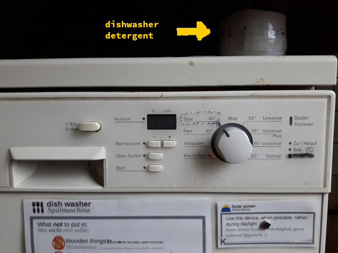 dishwasher front